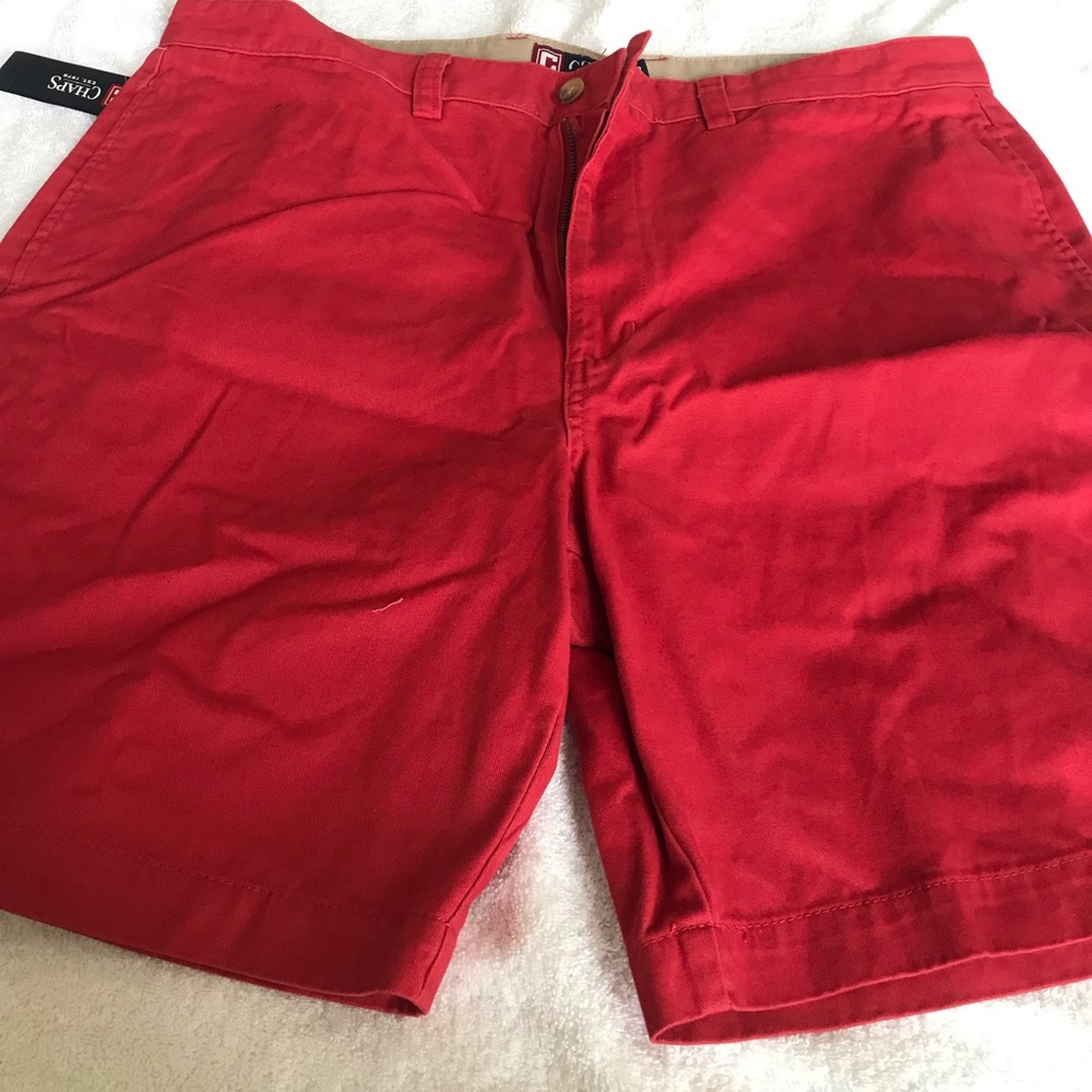 New mens chaps flat front shorts size 38